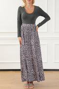 Black Short Sleeve Bodice Flowy Wide Leg Jumpsuit